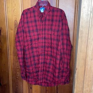 Texas Cotton Plaid Button Down Shirt